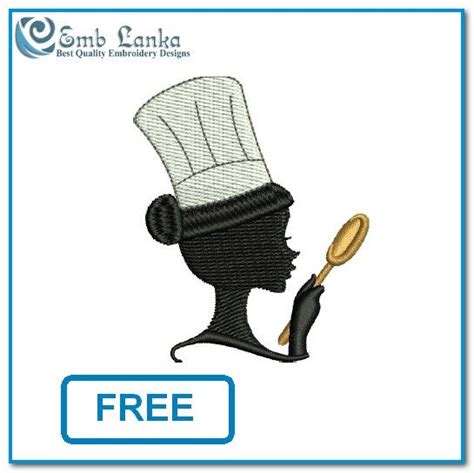 Free Lady Chef Embroidery Design Emblanka Free Embroidery Designs