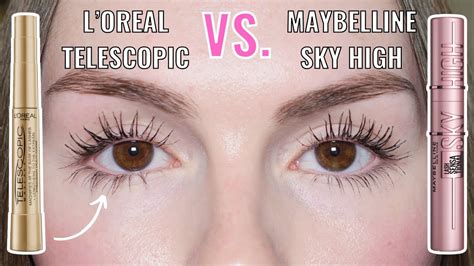 L Oreal Telescopic Mascara Vs Maybelline Lash Sensational Sky High