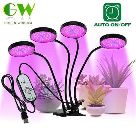 Full Spectrum Phytolamps Dc V Usb Led Grow Light With Timer W W W