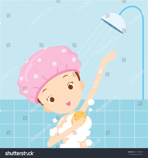 1,671 Cartoon Girl Taking Shower Images, Stock Photos & Vectors ...