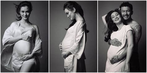 Foto Maternity Shoot Elegan Atiqah Hasiholan Hamil Bulan