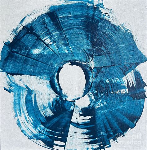 The Blue Fan Painting By Diane Hocker Fine Art America