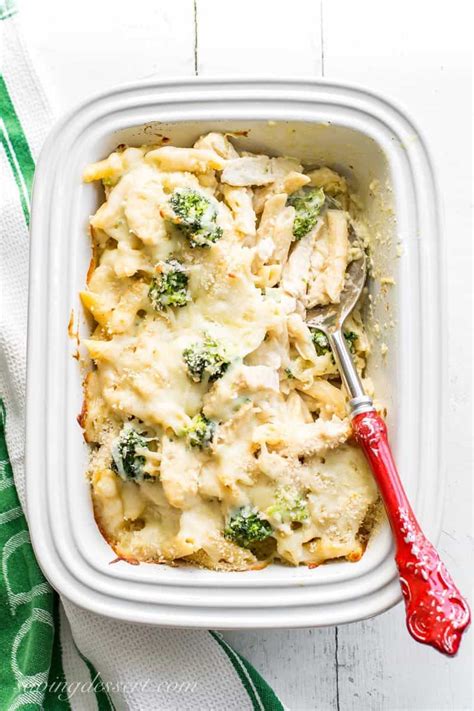 Broccoli Chicken Alfredo Bake Saving Room For Dessert