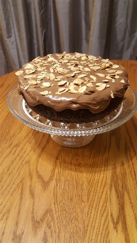 A Pampered Chef Winner Heavenly Chocolate Almond Cake Yum Rachel