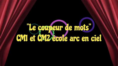 Le coupeur de mots théâtre Cycle 3 Éducatif