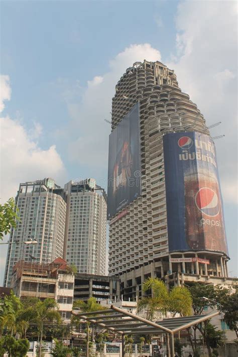 Sathorn Unique Tower Skyscraper Bangkok Editorial Stock Photo Image