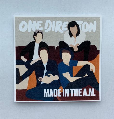 One Direction Made In The A M Album Cover Sticker Etsy