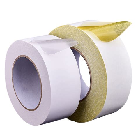 Solvent Two Side Adhesive Paper White Non Woven Double Sided Tissue