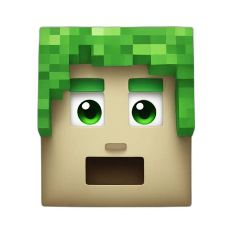 A Minecraft Creeper Ai Emoji Generator