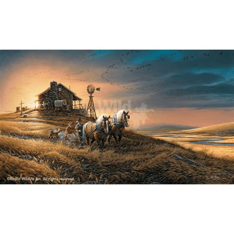 Terry Redlin Open Edition Encore Canvas For Amber Waves Of Grain