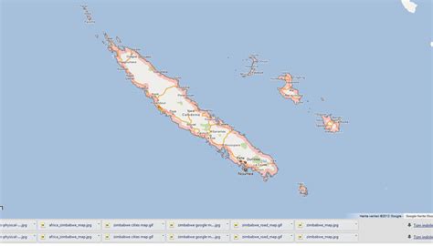 New Caledonia Map And New Caledonia Satellite Images