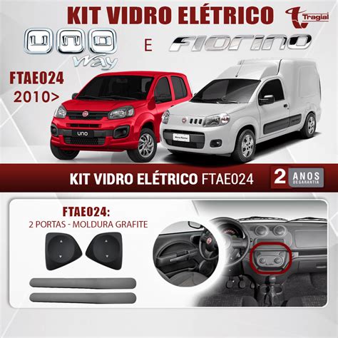 Kit Retrovisor Elétrico Sensorizado Tilt Down Fiat Novo Uno até