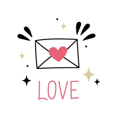 Premium Vector | Cute love letter envelope isolated on white background ...