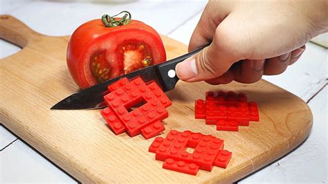 Stop Motion Cooking Making Burger And Fries From Lego In Real Life