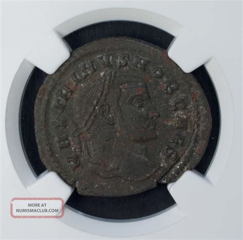 Roman Empire Maximinus Ii Ad 310 313 Ngc Xf Bronze