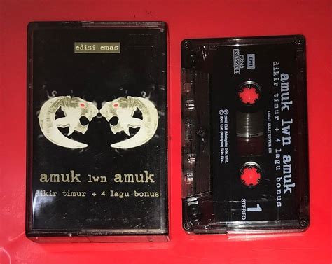 AMUK LWN AMUK - DIKIR TIMUR + 4 LAGU BONUS CASSETTE KASET, Hobbies ...