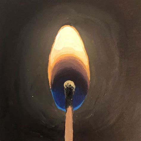 An Oil Painting Of A Pipe In The Dark