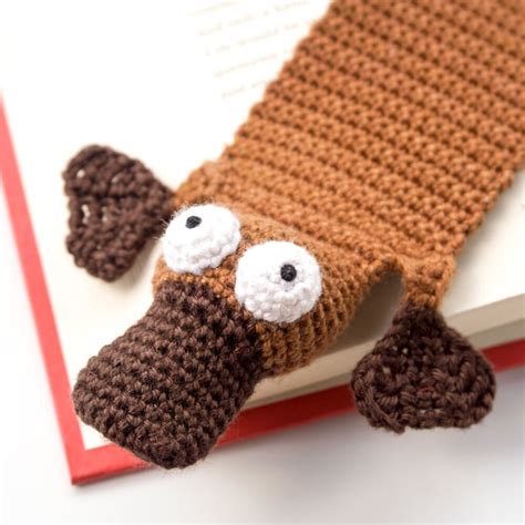 PDF Crochet Pattern Platypus Bookmark By Supergurumi