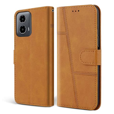 Dla Motorola Moto G04 G24 Retro PU Portfel Etui Stojak Z Uchwytem Na