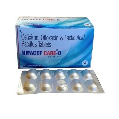 VR 500 Mg Cefixime Ofloxacin Lactic Acid And Bacillus Tablet At Rs 2200