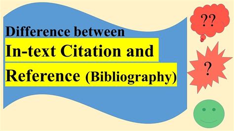 Difference Between In Text Citation And End References Bibliography Youtube