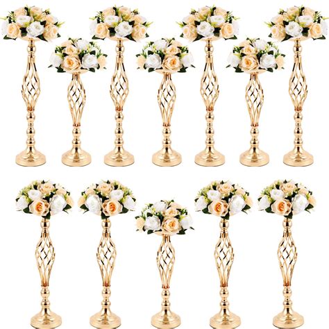 12 Pcs Wedding Flower Stand Wedding Centerpieces for Reception Table ...