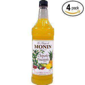 Monin Chipotle Pineapple Cocktail Syrup Liter Pack Of