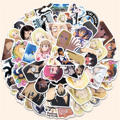 1050pcs Cartoon Summer Time Rendering Again Anime Stickers Skateboard Phone Luggage Laptop