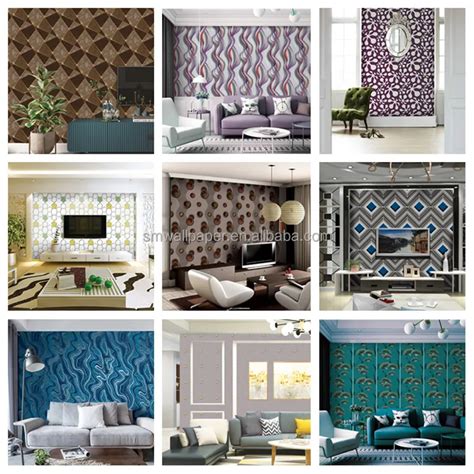 Home Decor Vinyl Suede Wallpapers Wall Coating Velvet Wall Paper Rolls