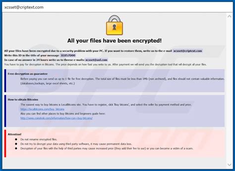 Ransomware Xcss Desencriptado Eliminaci N Y Recuperaci N De Archivos