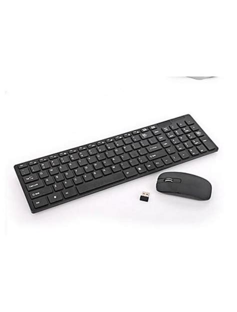 2.4G Ultra-Thin Wireless Keyboard With Mouse and USB Receiver | Lazada PH