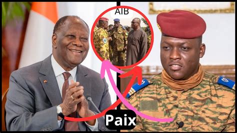 Burkina Faso Cote d Ivoire Alassane Ouattara et Ibrahim Traoré ont