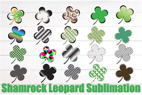 Shamrock Leopard Sublimation Bundle Bundle Creative Fabrica