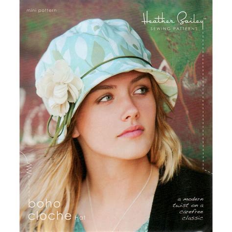 Heather Bailey Boho Cloche Hat Sewing Pattern Hat Patterns To Sew Cloche Hat Sewing