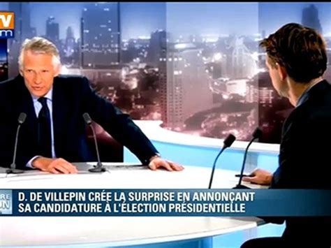 Dominique De Villepin Cr E La Surprise En Annon Ant Sa Canditature L