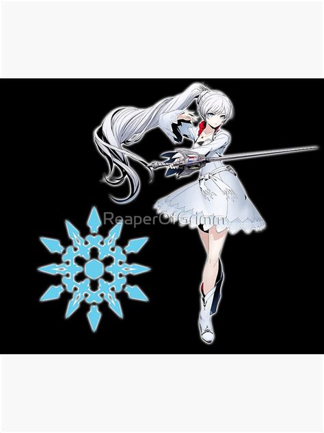 Rwby Weiss Schnee Poster By Reaperofgrimm Redbubble