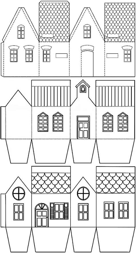 10 Best Printable Paper House Template Artofit