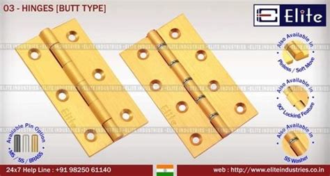 Hinges Butt Type At Best Price In Jamnagar Gujarat Elite Industries