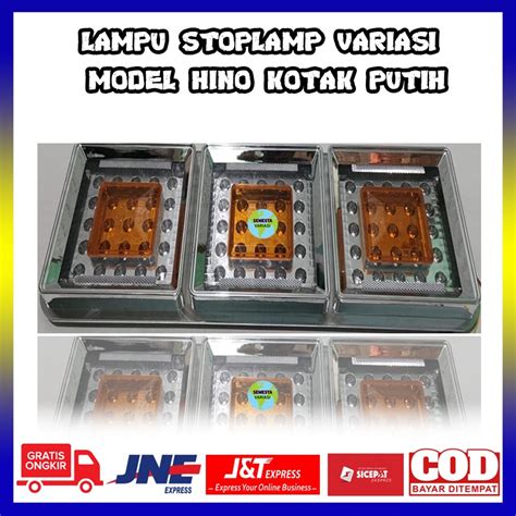 Jual Lampu Stop Lamp Hino Kotak Putih Stoplamp Variasi Rem Belakang