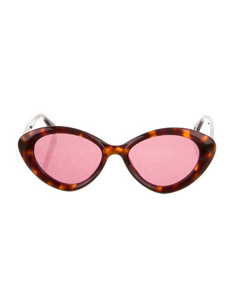 Chloé Cat-Eye Mirrored Sunglasses - Brown Sunglasses, Accessories ...