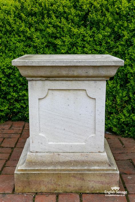 Weathered Pair Of Sandstone Plinths