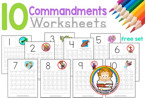 Ten Commandments Worksheets