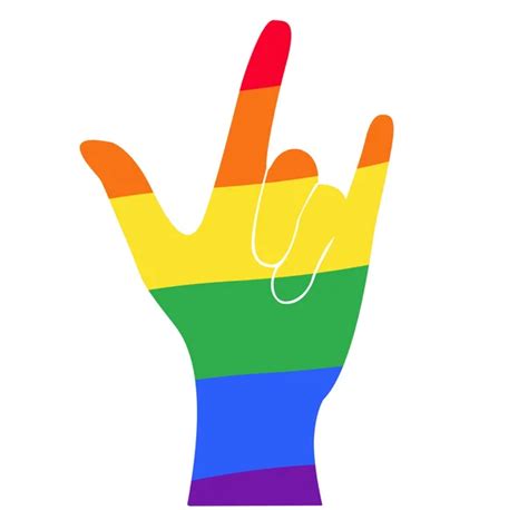 Hand Holding Another Hand Rainbow Flag Lgbt Symbol Vector Eps10 — Stock Vector © Hsantimagmail