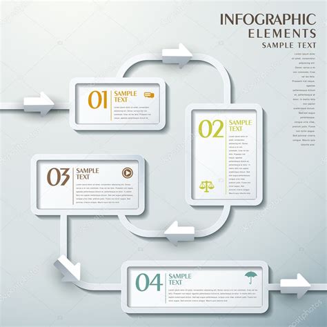 Abstract Flow Chart Infographics Stock Vector Kchungtw