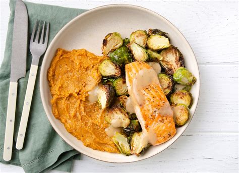 Seared Salmon Sweet Potato Mash Hungryroot