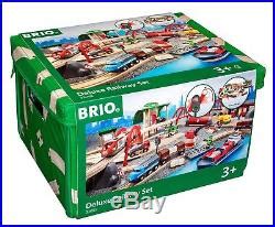 Brio 33052 Deluxe Railway Set Build City Road Train Tracks Lights Kids ...