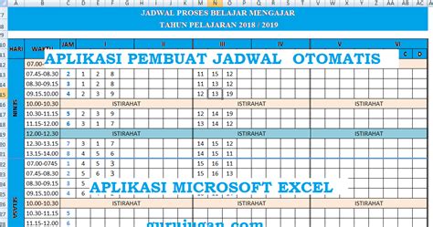 Cara Membuat Jadwal Pelajaran Tanpa Bentrok Memakai Aplikasi Microsoft