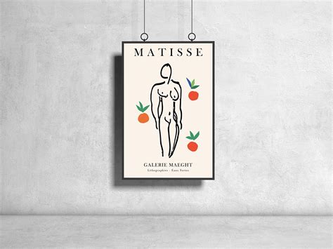 Henri Matisse Nude With Oranges Poster Art Exhibition Museum Etsy