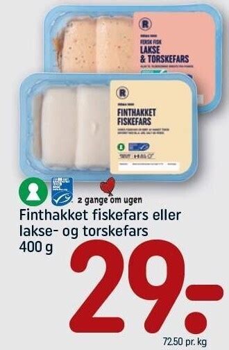 Finthakket Fiskefars El Lakse Og Torskefars Tilbud Hos Rema 1000