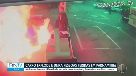 V Deo Mostra Momento Em Que Carro Explode Em Posto De Gasolina